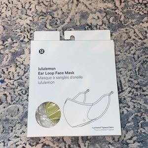 Brand new in box Lululemon ear loop face mask!